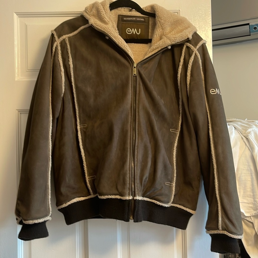 EMU waterproof leather coat